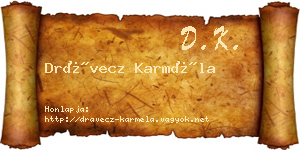 Drávecz Karméla névjegykártya